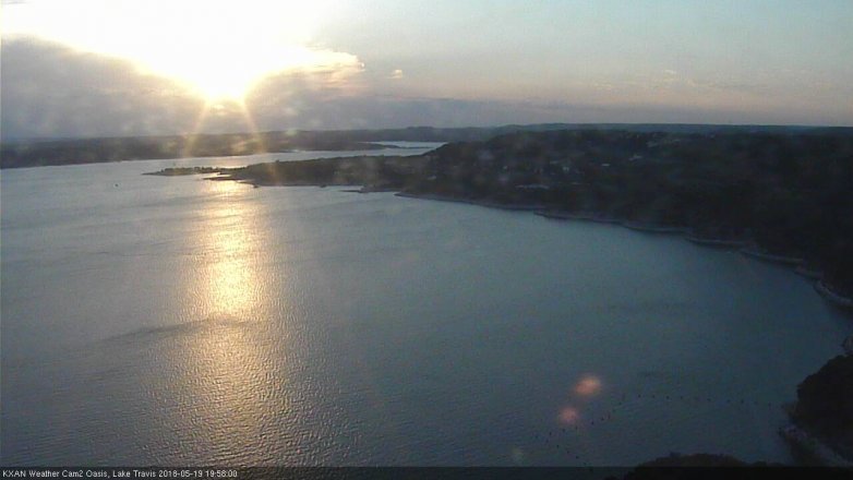 Lake Travis webcam, May 19, 2018 7:00 PM CT
