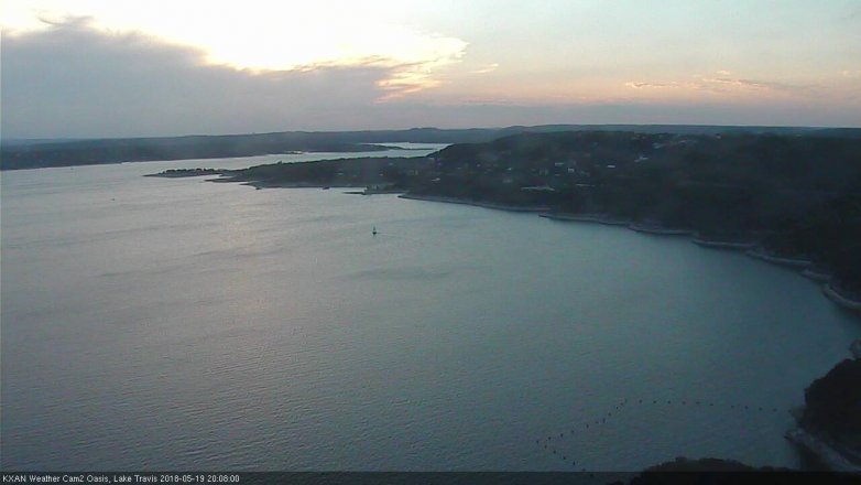 Lake Travis webcam, May 19, 2018 7:10 PM CT