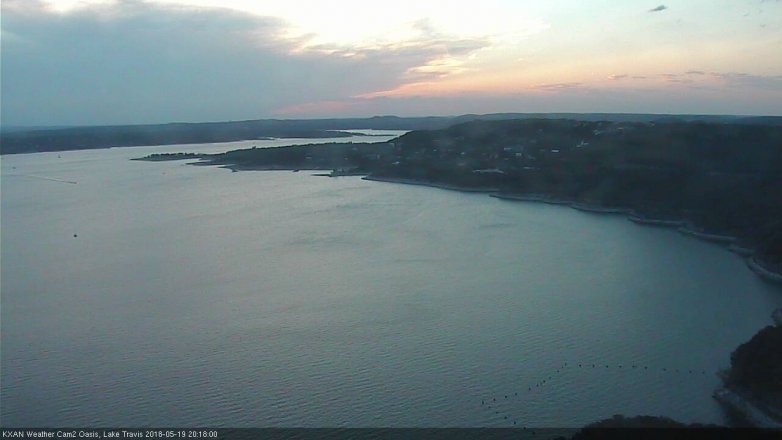 Lake Travis webcam, May 19, 2018 7:20 PM CT