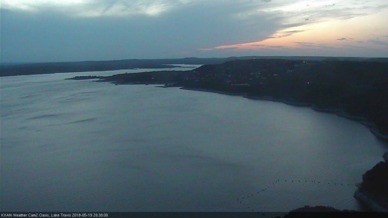 Lake Travis webcam, May 19, 2018 7:40 PM CT