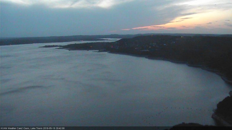 Lake Travis webcam, May 19, 2018 7:45 PM CT