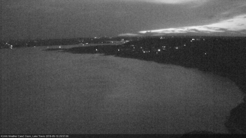 Lake Travis webcam, May 19, 2018 8:00 PM CT