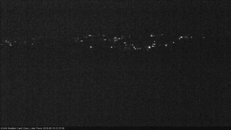 Lake Travis webcam, May 19, 2018 8:40 PM CT