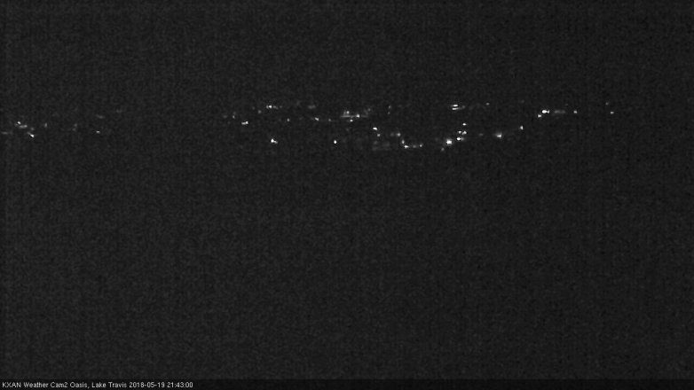 Lake Travis webcam, May 19, 2018 8:45 PM CT