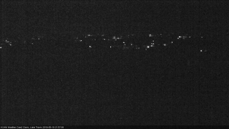 Lake Travis webcam, May 19, 2018 9:00 PM CT