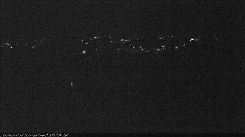 Lake Travis webcam, May 19, 2018 9:15 PM CT