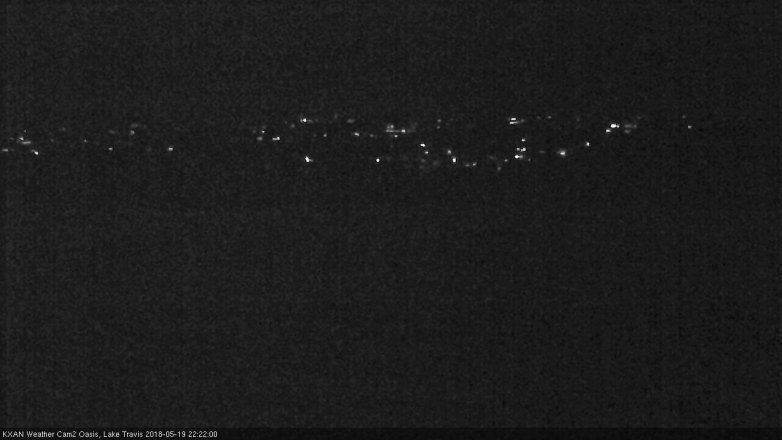 Lake Travis webcam, May 19, 2018 9:25 PM CT