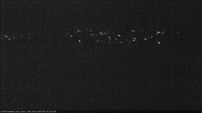 Lake Travis webcam, May 19, 2018 9:45 PM CT