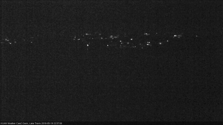 Lake Travis webcam, May 19, 2018 10:00 PM CT
