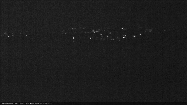 Lake Travis webcam, May 19, 2018 10:10 PM CT