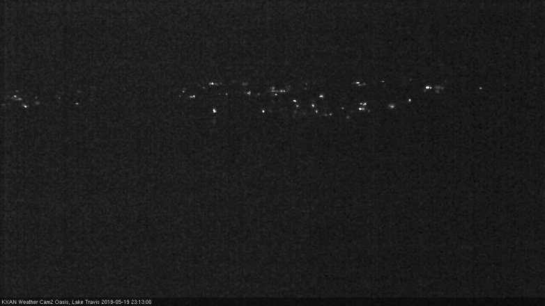 Lake Travis webcam, May 19, 2018 10:15 PM CT