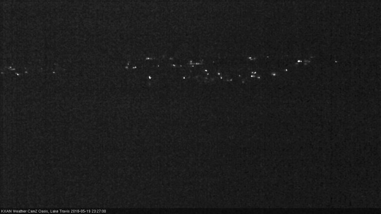 Lake Travis webcam, May 19, 2018 10:30 PM CT