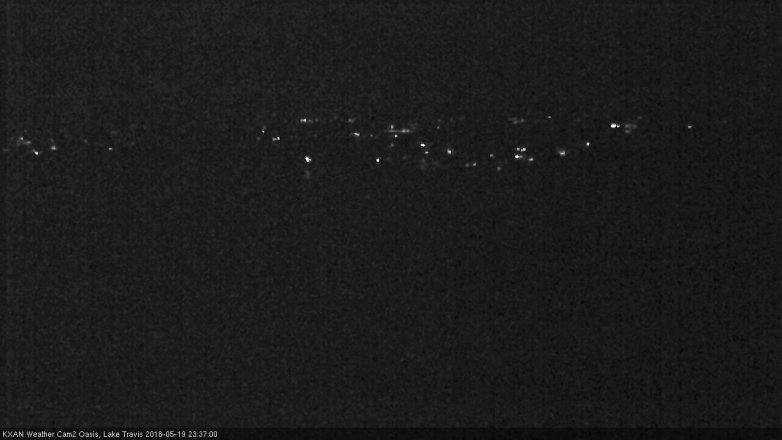 Lake Travis webcam, May 19, 2018 10:40 PM CT