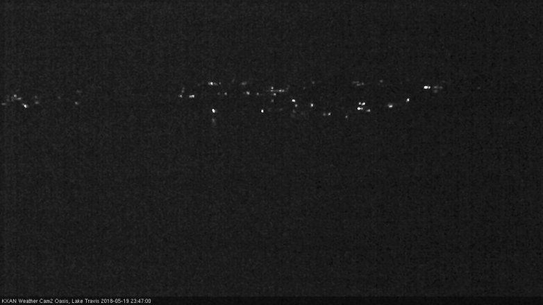 Lake Travis webcam, May 19, 2018 10:50 PM CT