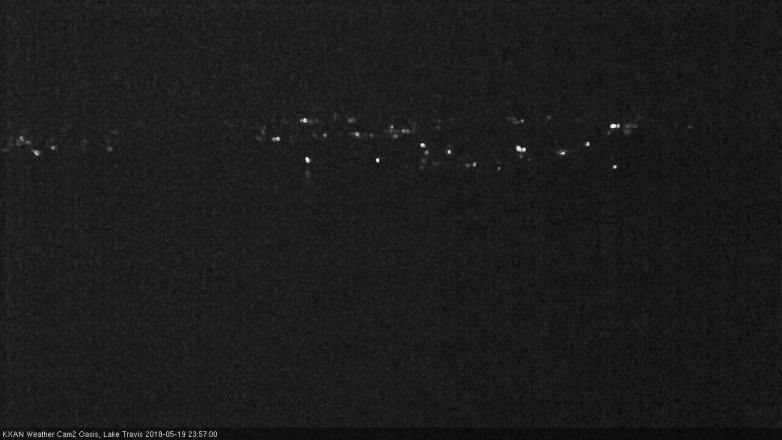 Lake Travis webcam, May 19, 2018 11:00 PM CT