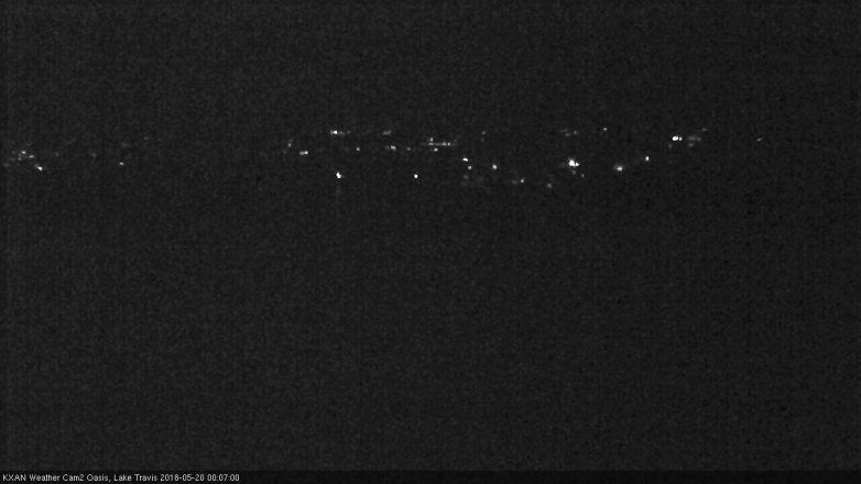 Lake Travis webcam, May 19, 2018 11:10 PM CT