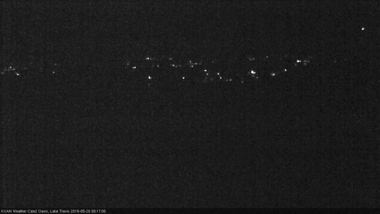 Lake Travis webcam, May 19, 2018 11:20 PM CT