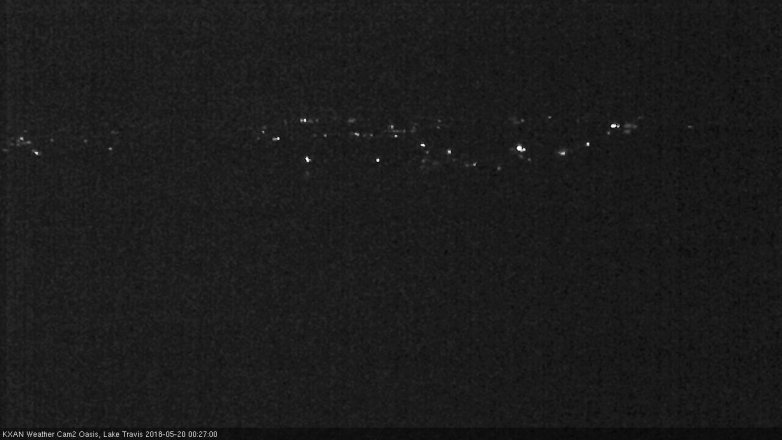 Lake Travis webcam, May 19, 2018 11:30 PM CT