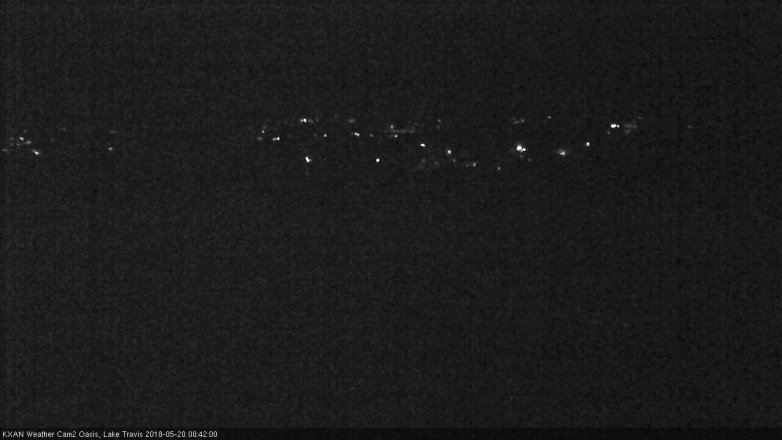 Lake Travis webcam, May 19, 2018 11:45 PM CT