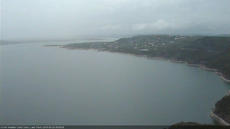 Lake Travis webcam, May 20, 2018 9:00 AM CT