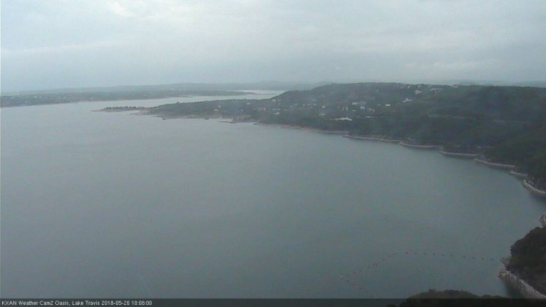 Lake Travis webcam, May 20, 2018 9:10 AM CT