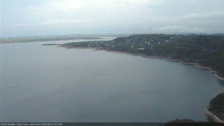 Lake Travis webcam, May 20, 2018 9:15 AM CT