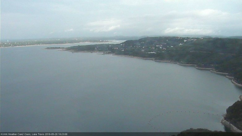 Lake Travis webcam, May 20, 2018 9:25 AM CT
