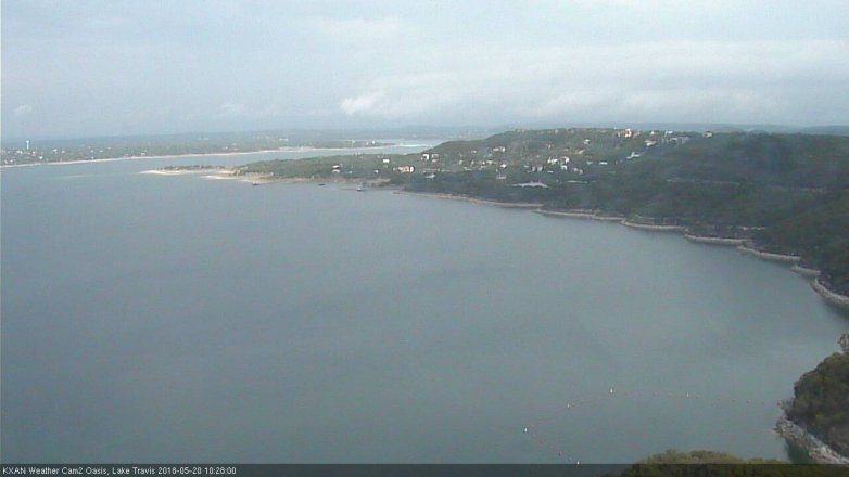 Lake Travis webcam, May 20, 2018 9:30 AM CT