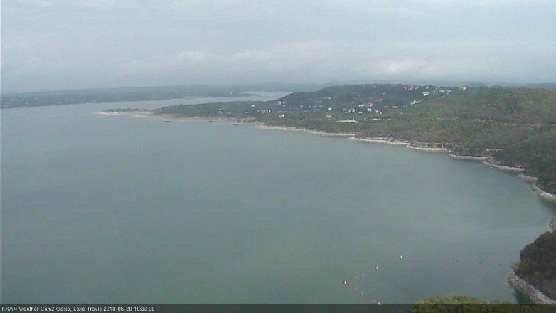 Lake Travis webcam, May 20, 2018 9:35 AM CT