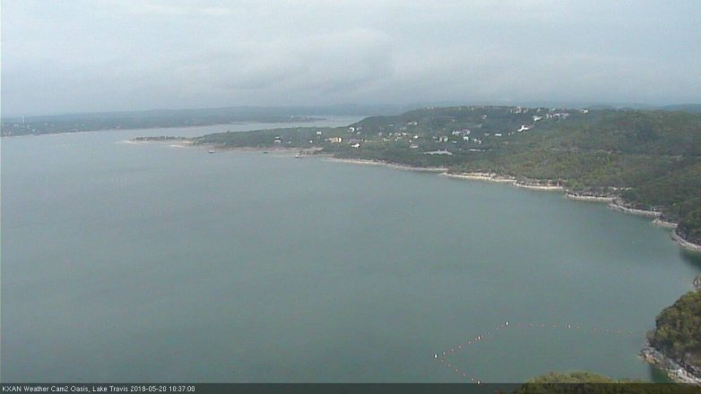 Lake Travis webcam, May 20, 2018 9:40 AM CT