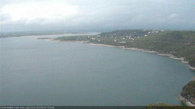 Lake Travis webcam, May 20, 2018 9:45 AM CT