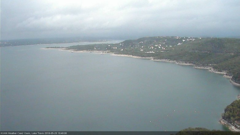Lake Travis webcam, May 20, 2018 9:50 AM CT