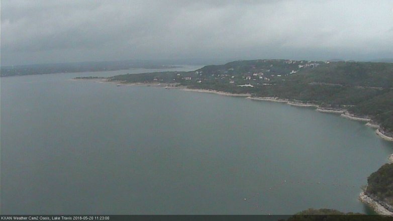 Lake Travis webcam, May 20, 2018 10:25 AM CT