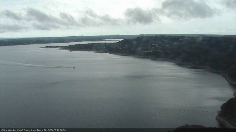 Lake Travis webcam, May 20, 2018 12:30 PM CT