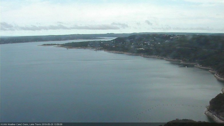 Lake Travis webcam, May 20, 2018 1:00 PM CT