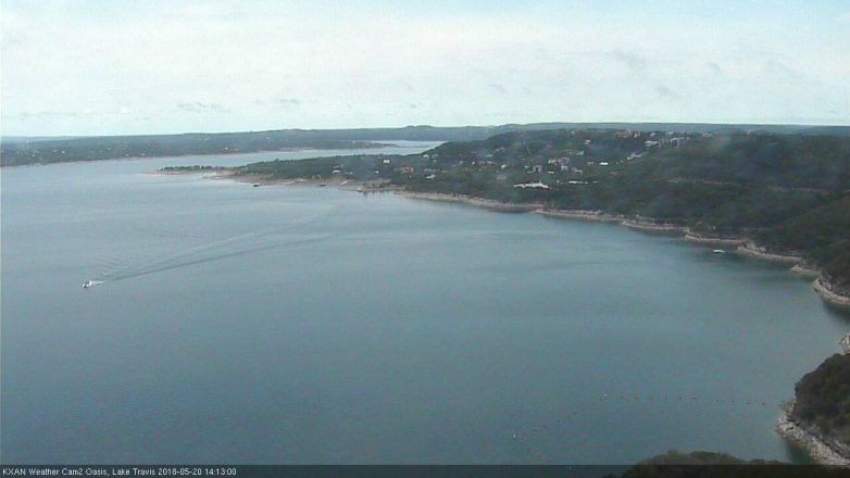 Lake Travis webcam, May 20, 2018 1:15 PM CT