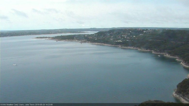 Lake Travis webcam, May 20, 2018 1:25 PM CT