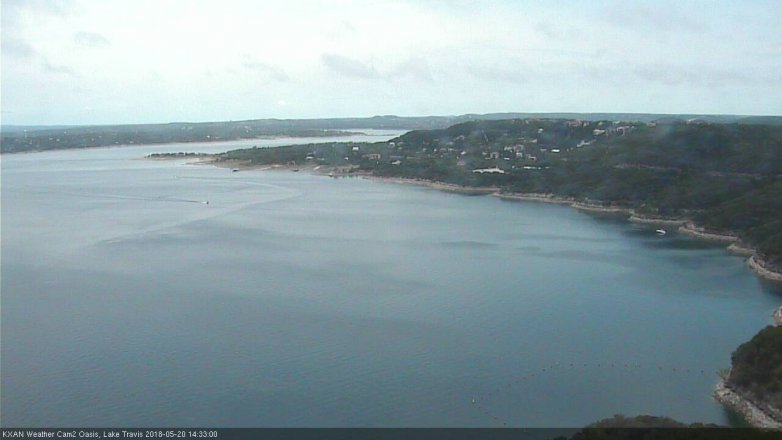 Lake Travis webcam, May 20, 2018 1:35 PM CT