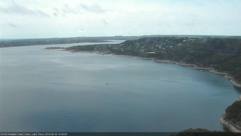 Lake Travis webcam, May 20, 2018 1:40 PM CT