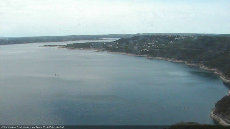 Lake Travis webcam, May 20, 2018 1:45 PM CT