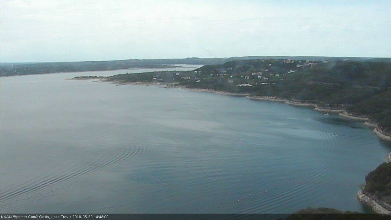 Lake Travis webcam, May 20, 2018 1:50 PM CT