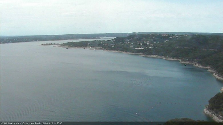 Lake Travis webcam, May 20, 2018 1:55 PM CT