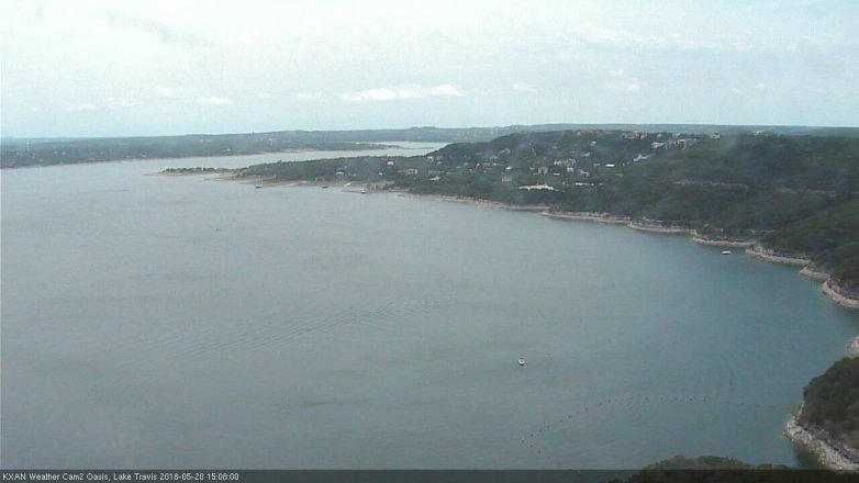Lake Travis webcam, May 20, 2018 2:10 PM CT