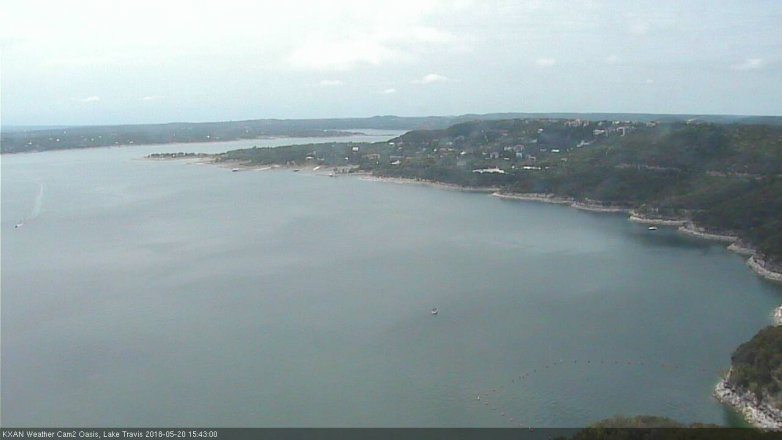 Lake Travis webcam, May 20, 2018 2:45 PM CT