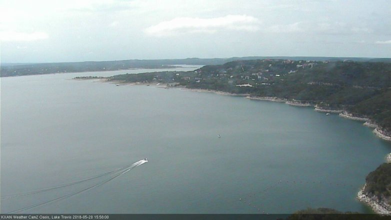 Lake Travis webcam, May 20, 2018 3:00 PM CT