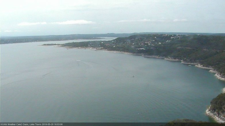 Lake Travis webcam, May 20, 2018 3:05 PM CT