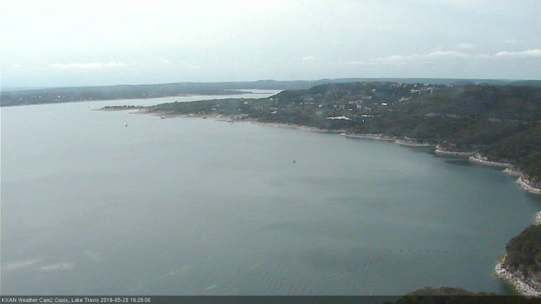 Lake Travis webcam, May 20, 2018 3:30 PM CT