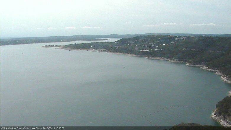 Lake Travis webcam, May 20, 2018 3:35 PM CT
