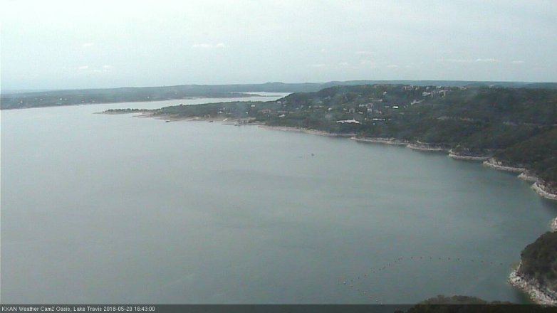 Lake Travis webcam, May 20, 2018 3:45 PM CT