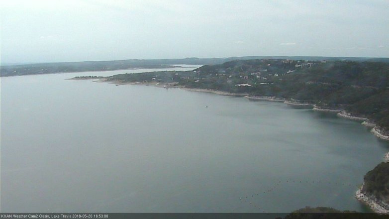 Lake Travis webcam, May 20, 2018 3:55 PM CT